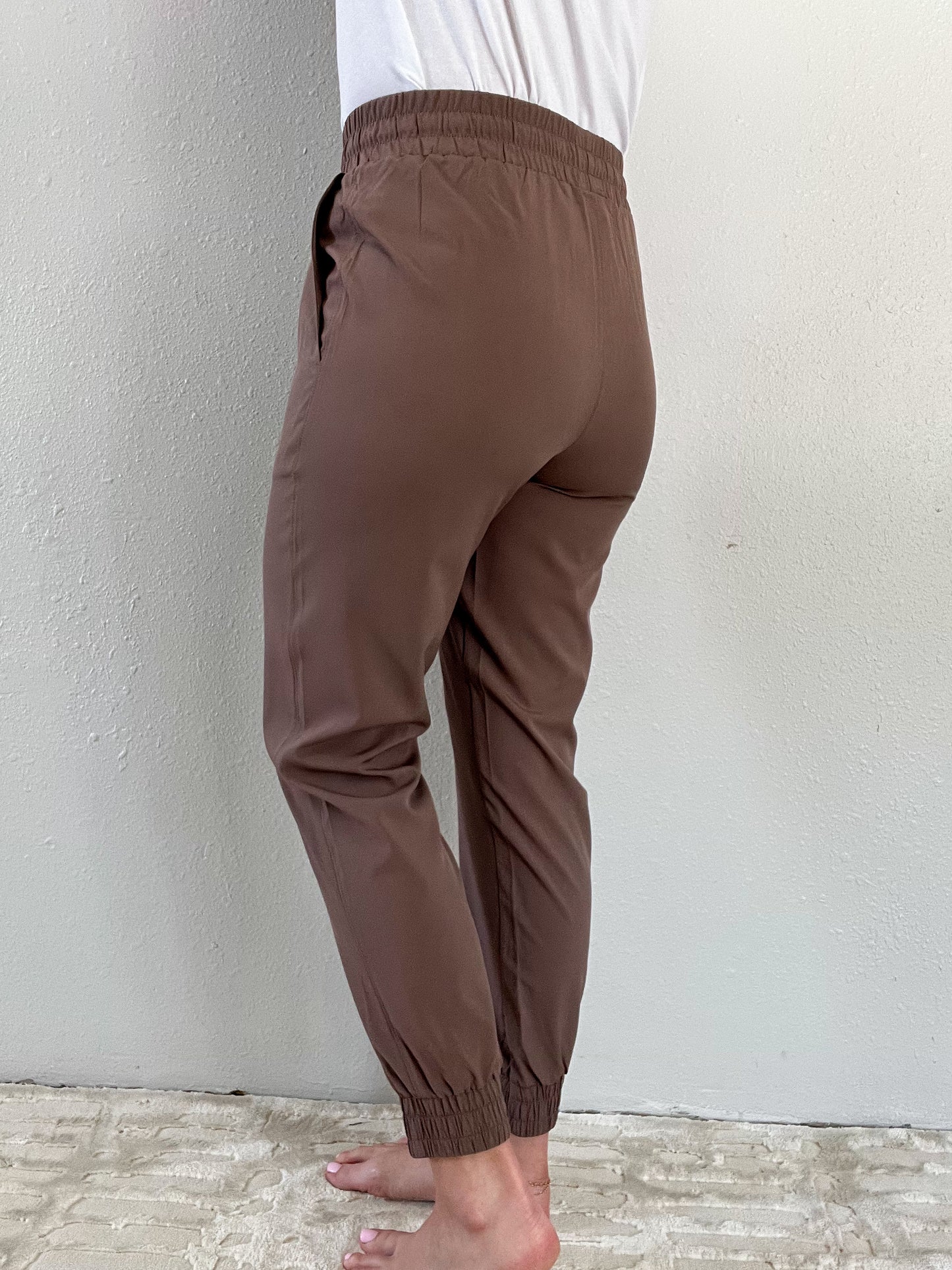 Lilah Joggers in Deep Taupe