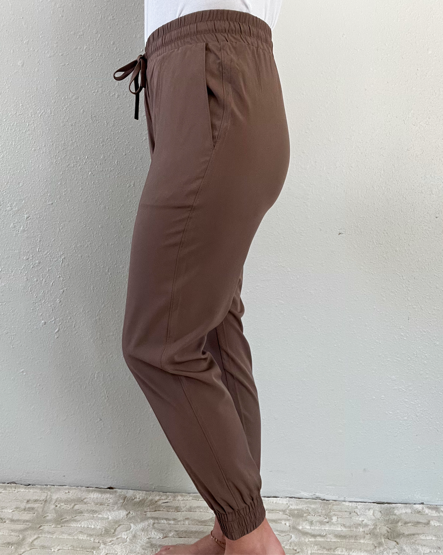 Lilah Joggers in Deep Taupe